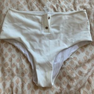 White high waisted bottoms